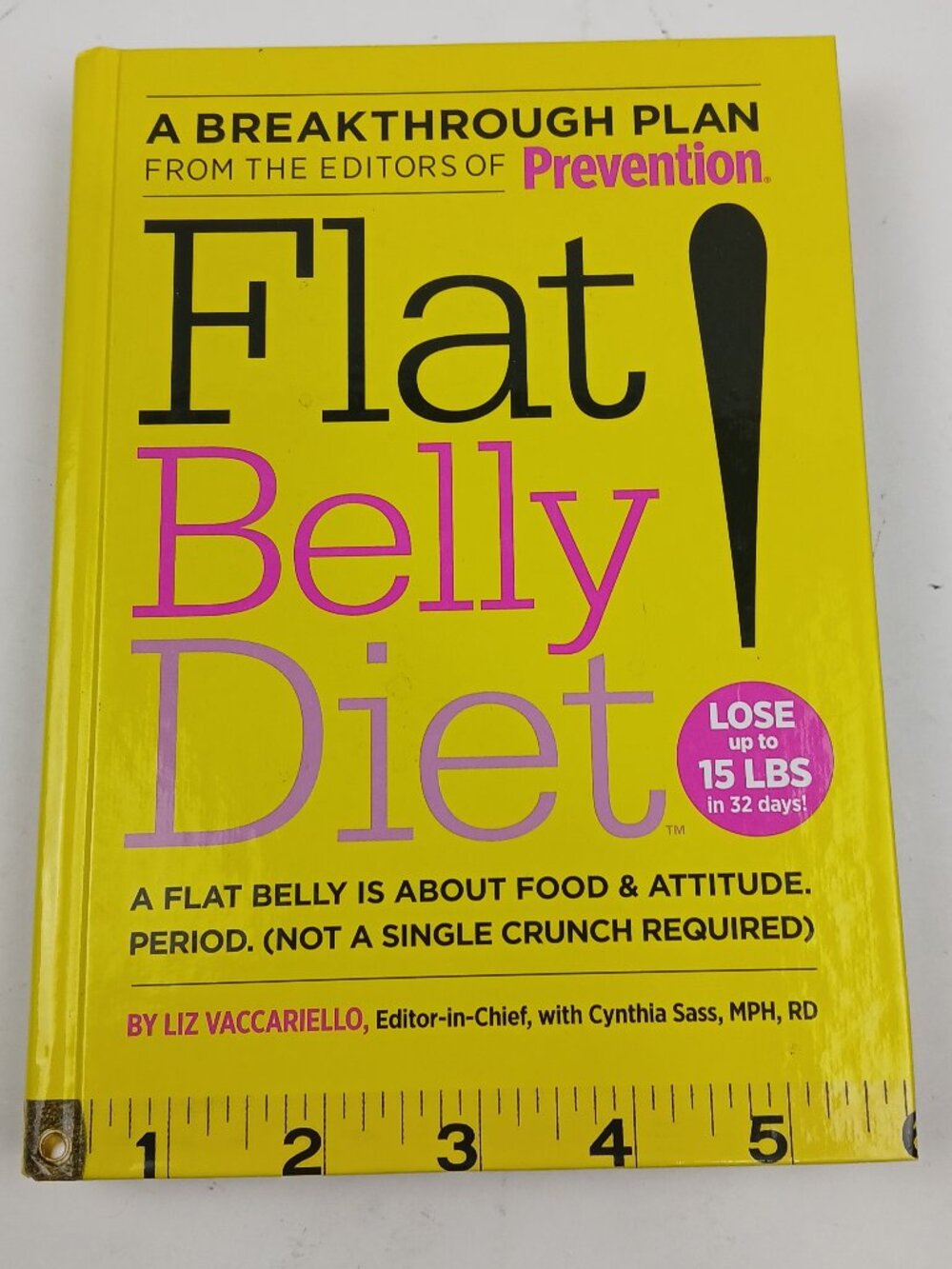 Flat Belly Diet Prevention Hardcover Liz Vaccariello Cynthia Sass 2008 Diet Book